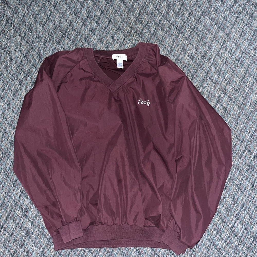 Maroon IZOD wind shirt